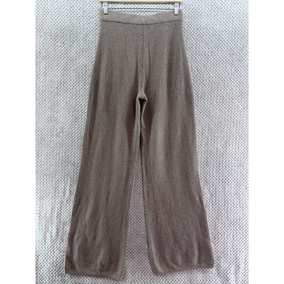 Gap Pants Womens S Tall Cool Brown Knit High Rise Wide Leg PullOn Sweatpants - Picture 5 of 14